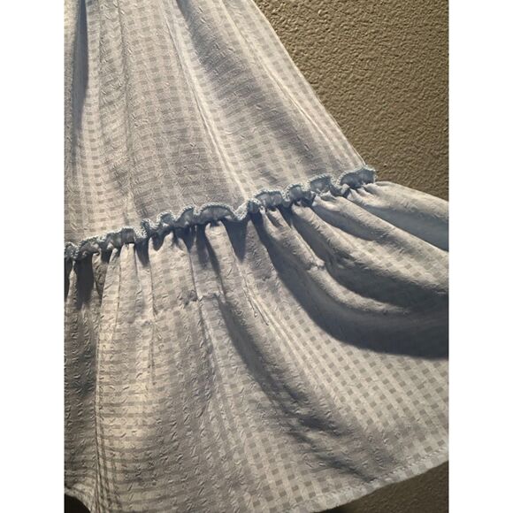 NWOT Disney Junior Minnie Mouse Blue Pleated Layered Waterfall Dress Size 4T - Picture 9 of 10